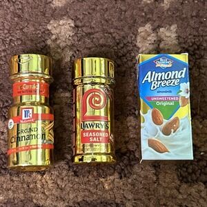 Set Of‎ 3 Gold Zuru Mini Brands Including Milk, Seasoned Salt And Cinnamon